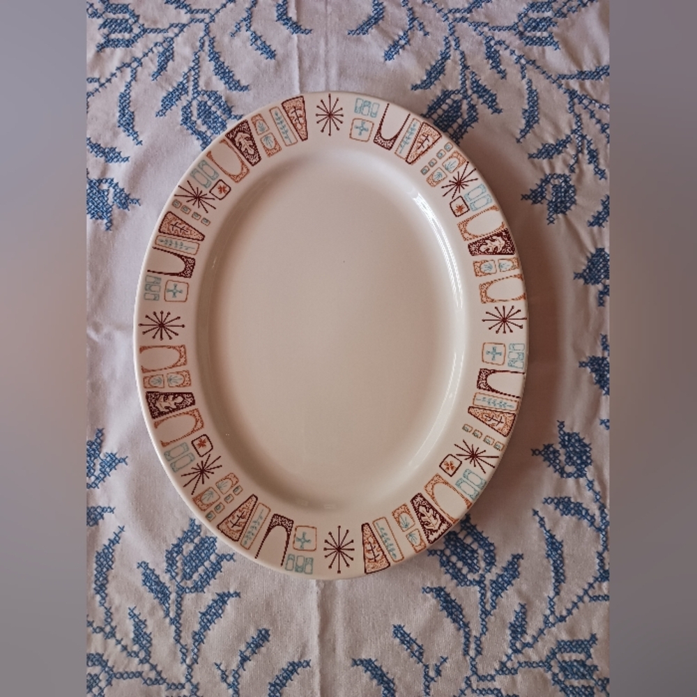 Vintage Serving Platter 1960s Marimba Bay Harmony House China